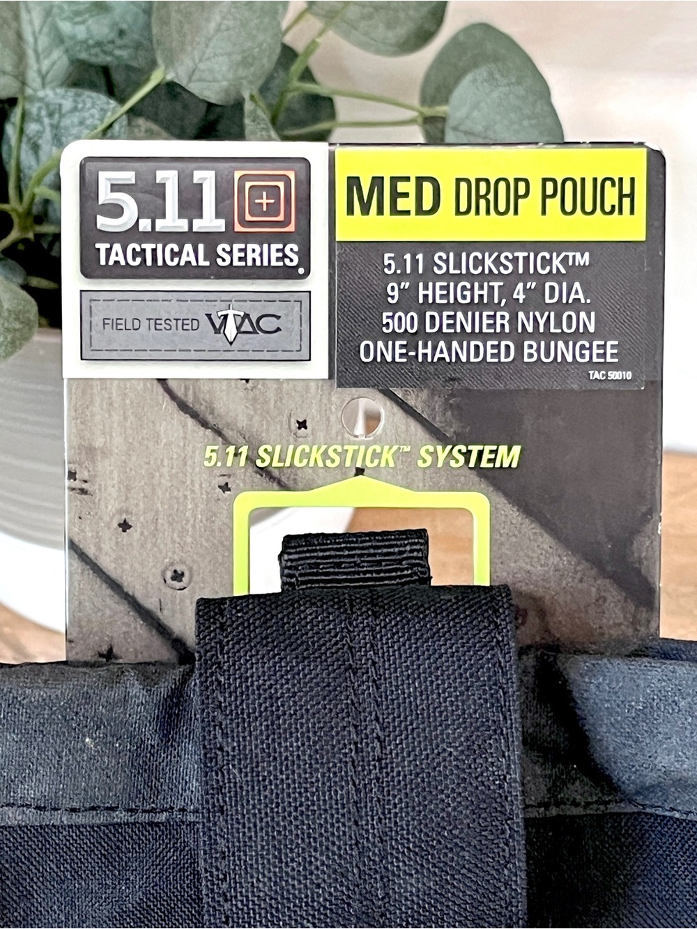 NWT 5.11 Tactical Medium Drop Pouch Black SlickStick VTAC 58702 - Picture 3 of 3